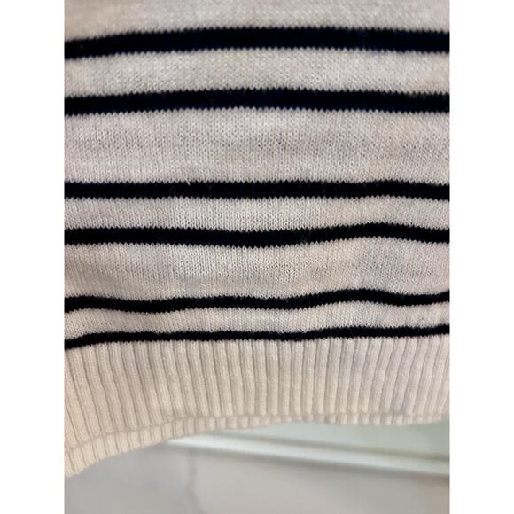 ASOS Stripe Sweater With Elbow Patches White/navy US22 EU54‎ - Picture 6 of 10